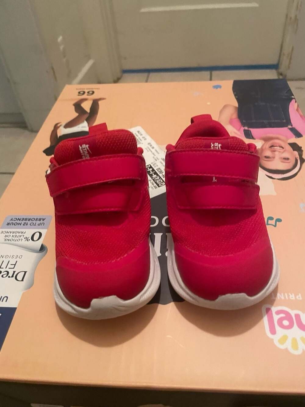 Nike Star Runner 3 TDV Toddler Shoes, University Red/Smoke Grey, Size 5C